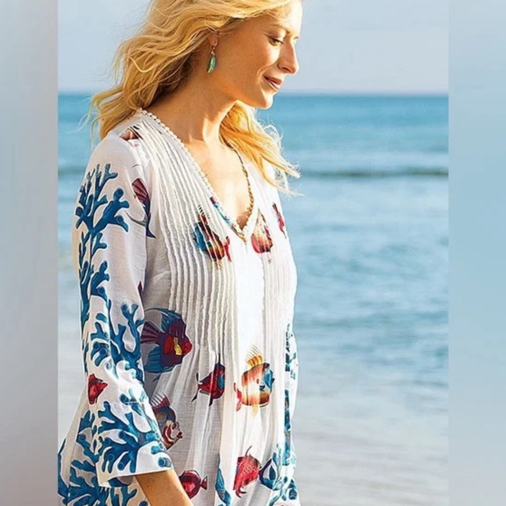 Soft surroundings tunic dress large
